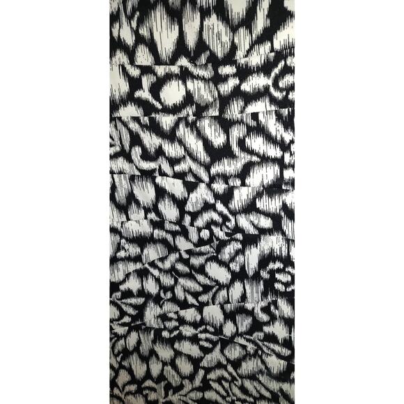 Alyx Black & White Floral Dress Women's 16 Asymmetrical Patchwork Design Sheath - Picture 2 of 16